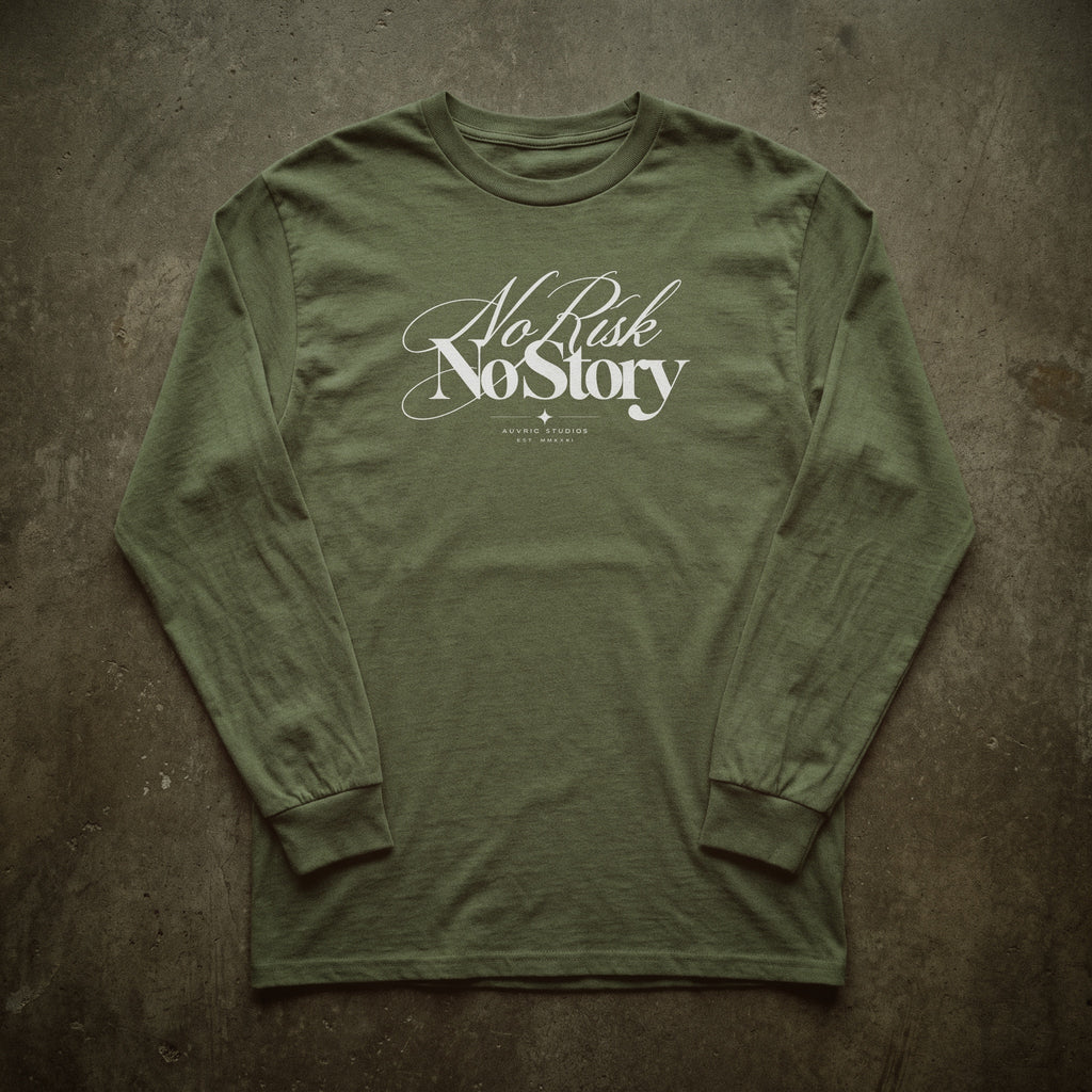 Auvric Studios™ No Risk No Story Long Sleeve