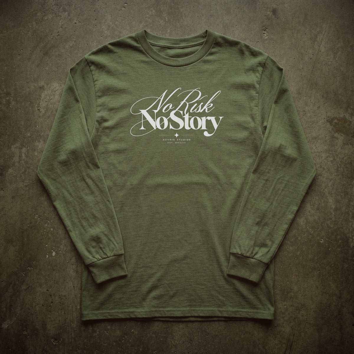 Auvric Studios™ No Risk No Story Long Sleeve