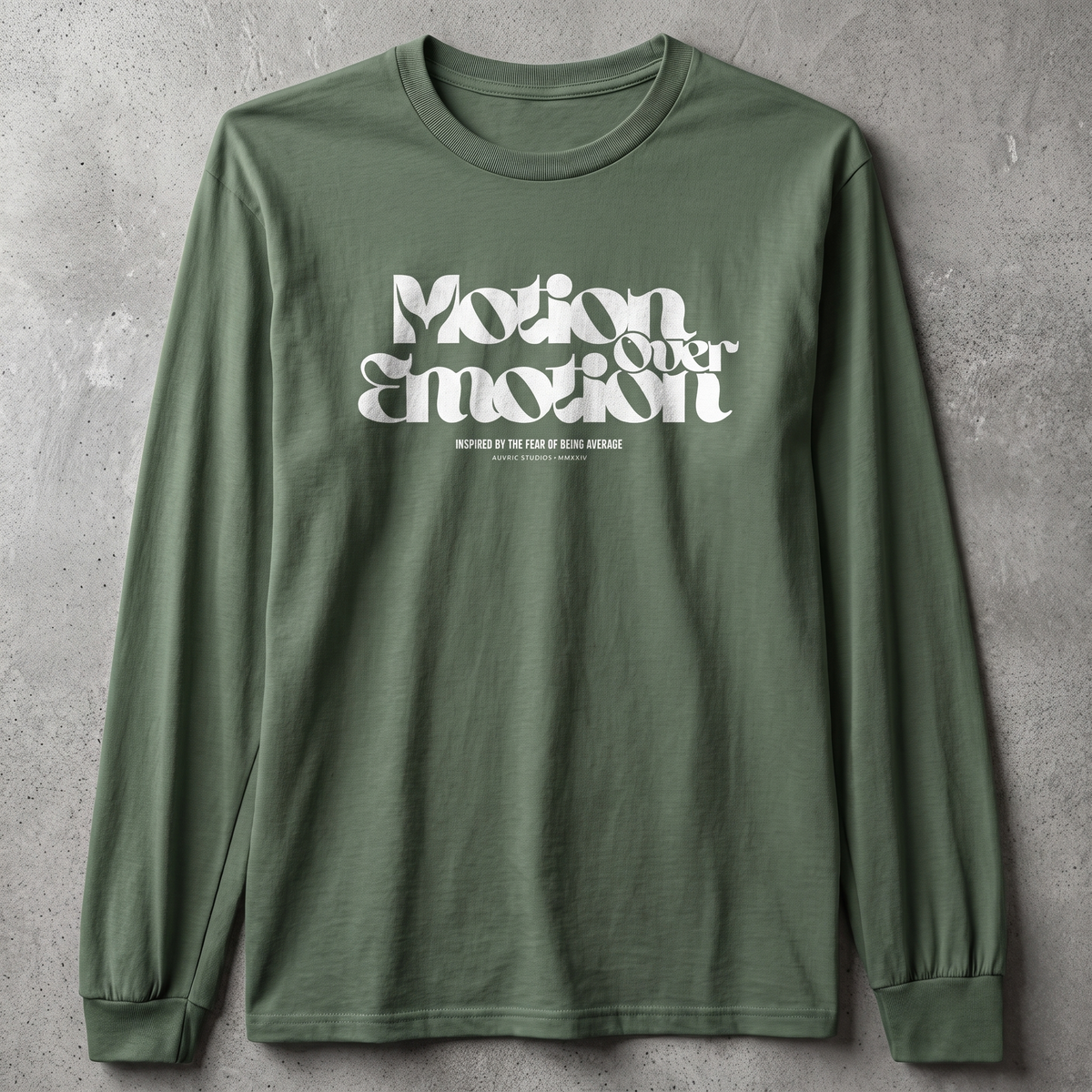 Auvric Studios™ Motion Over Emotion Long Sleeve