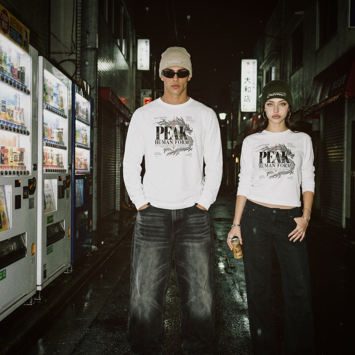 AUVRIC STUDIOS™ Peak Human Form Series V1 Long Sleeve — Black
