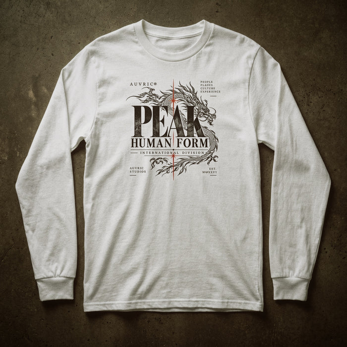 AUVRIC STUDIOS™ Peak Human Form Series V1 Long Sleeve — Black
